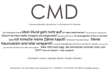 Tablet Screenshot of cmd-therapie-berlin.de